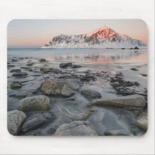 Soluppgång Flakstad och Skagsanden Strand Musmatta