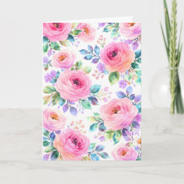 Soluppgång Floral Boho Anpassad Namndesign Kort