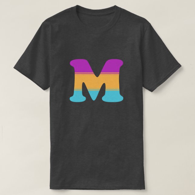 Soluppgång för brev M T-shirt (Design framsida)
