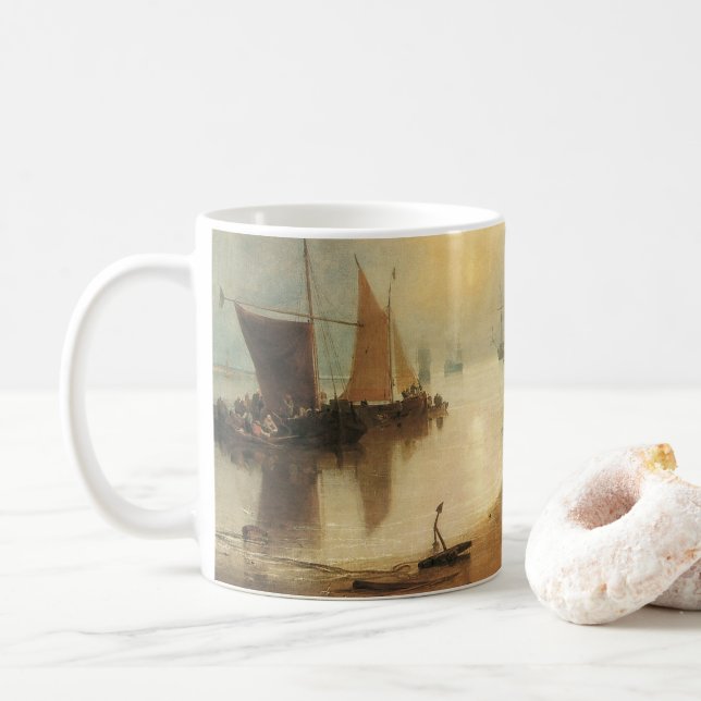 Soluppgång genom ånga av Joseph Turner Kaffemugg (Med munk)