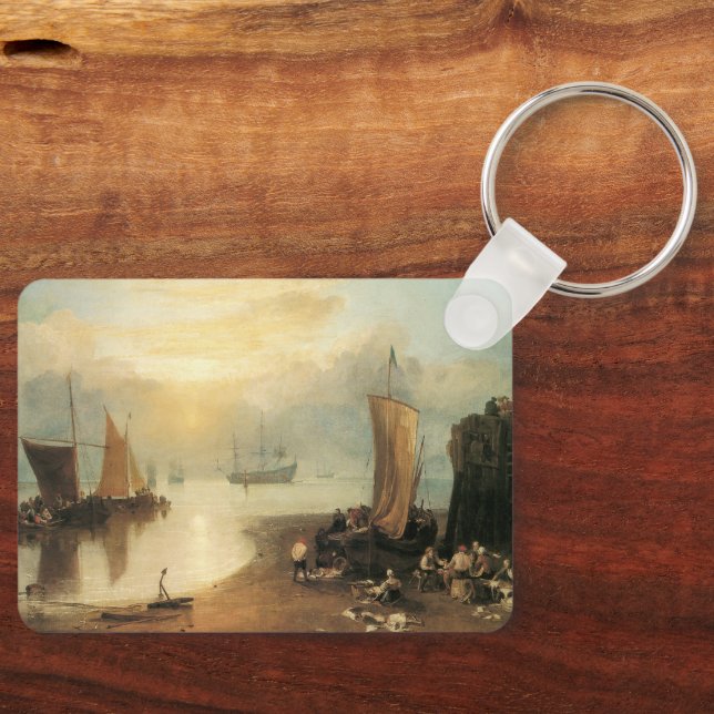 Soluppgång genom ånga av Joseph Turner Nyckelring (Framsida)