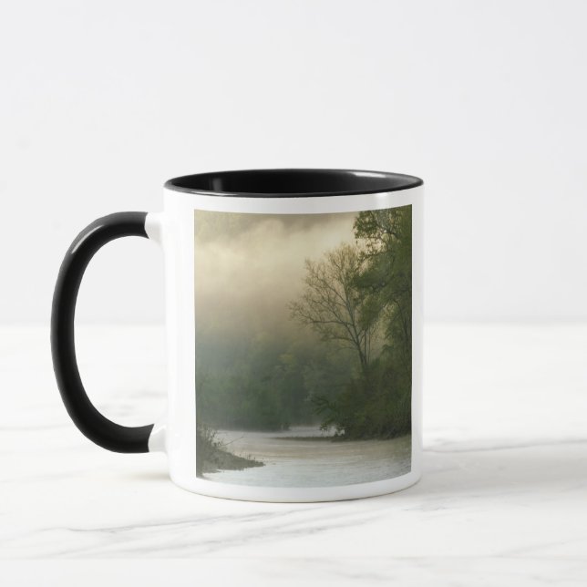 Soluppgång genom dimma från Red Bluff, Mugg (Vänster)