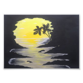 Soluppgång, grov, 5 x 7-utskrift fototryck