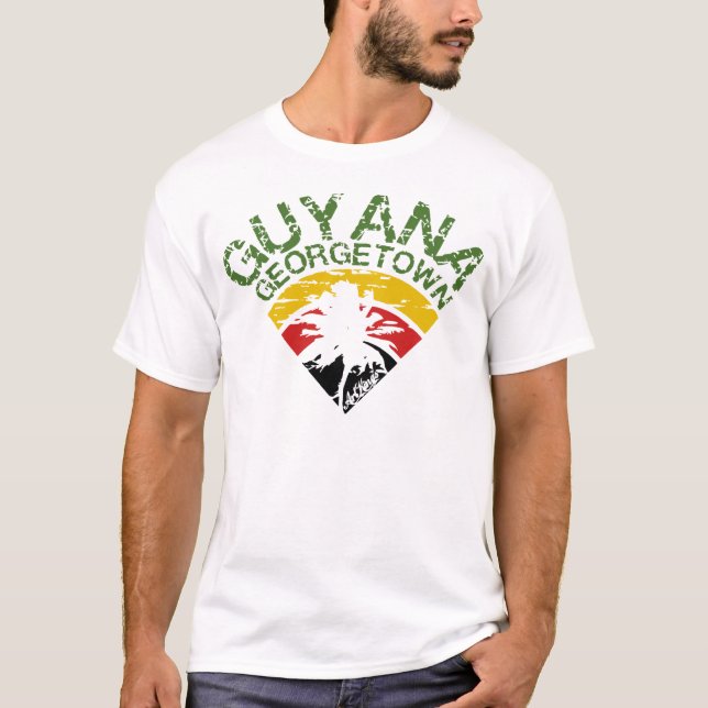 Soluppgång Guyana Tee Shirt (Framsida)