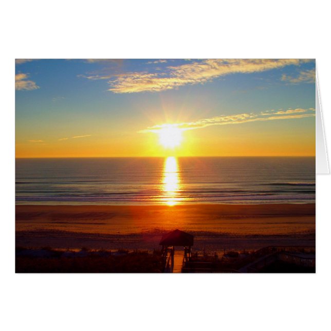 Soluppgång Hälsningskort (Framsidan Horizontal)