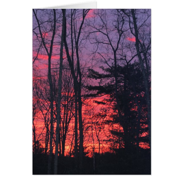 Soluppgång Hälsningskort (Framsidan)