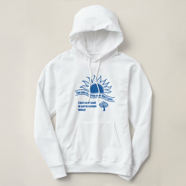 Soluppgång Hoodie T Shirt (Design framsida)