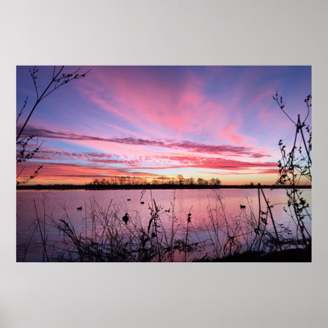 Soluppgång i Arkansas Duck Blind Poster (Framsidan)