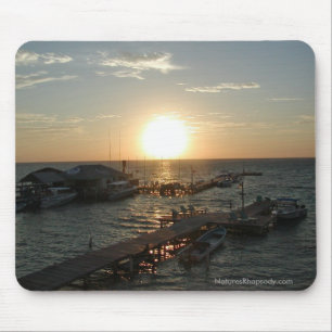 Soluppgång i Belize Mousepad vid naturs extas Musmatta