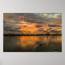 Soluppgång i Biscayne Bay Poster
