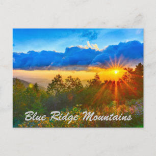 Soluppgång i Blue Ridge Mountain Vykort
