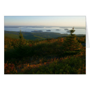 Soluppgång i Cadillac Mountain I Hälsningskort