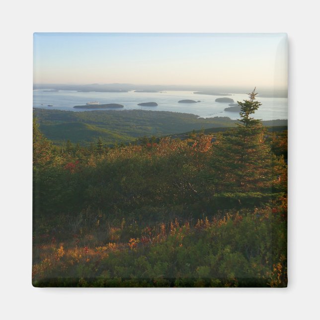 Soluppgång i Cadillac Mountain I Magnet (Framsidan)
