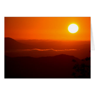 Soluppgång i de Cumberland bergen Hälsningskort