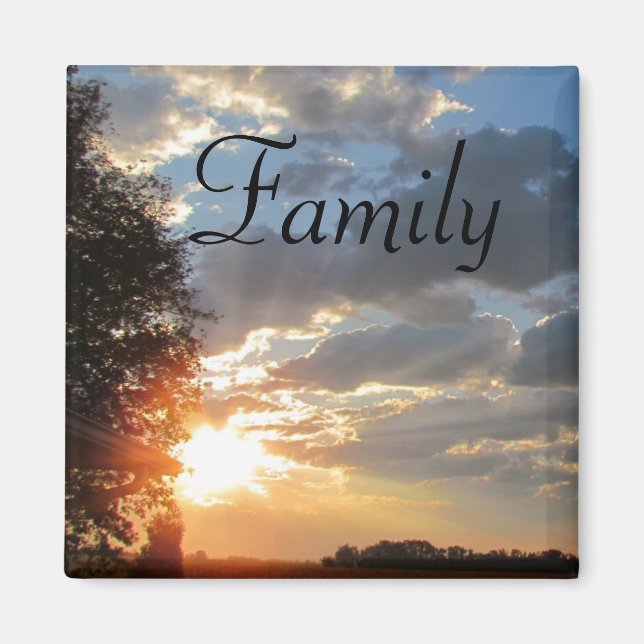 Soluppgång i familjen magnet (Framsidan)