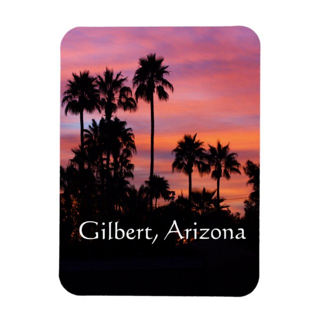 Soluppgång i Gilbert, Arizona Magnet (Vertikal)