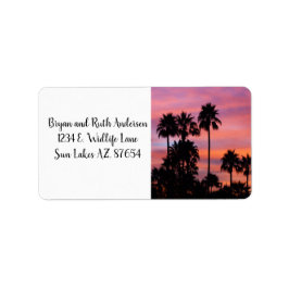 Soluppgång i Gilbert, AZ Adressetikett