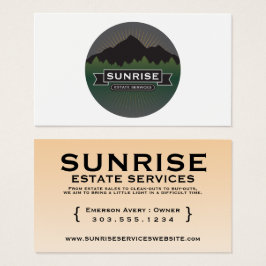 soluppgång i gods visitkort