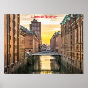 Soluppgång i Hamburg Poster
