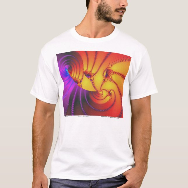 Soluppgång i Hyperspace T-shirt (Framsida)