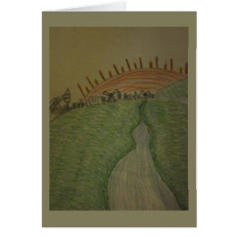 Soluppgång i irländskt välsignelsekort för hälsningskort