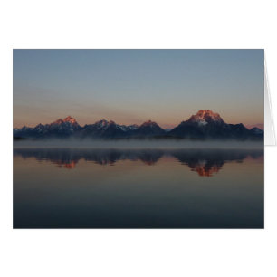 Soluppgång i Jackson Dam Grand Teton nationalpark Hälsningskort