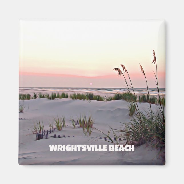 Soluppgång i juli, Wrighttsville Beach Magnet (Framsidan)