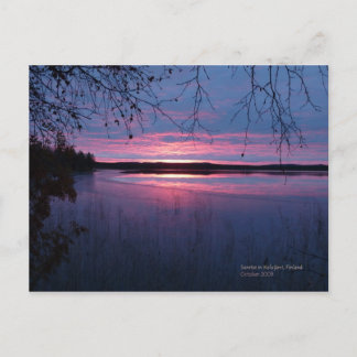 Soluppgång i Lappland Vykort