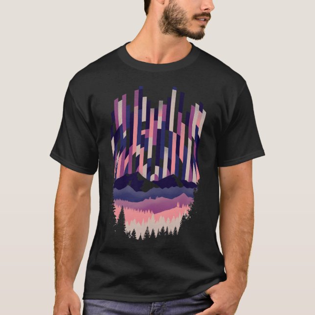 Soluppgång i Lodrät T Shirt (Framsida)