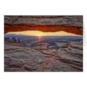 Soluppgång i Mesa Arch, Canyonlands nationalpark Hälsningskort
