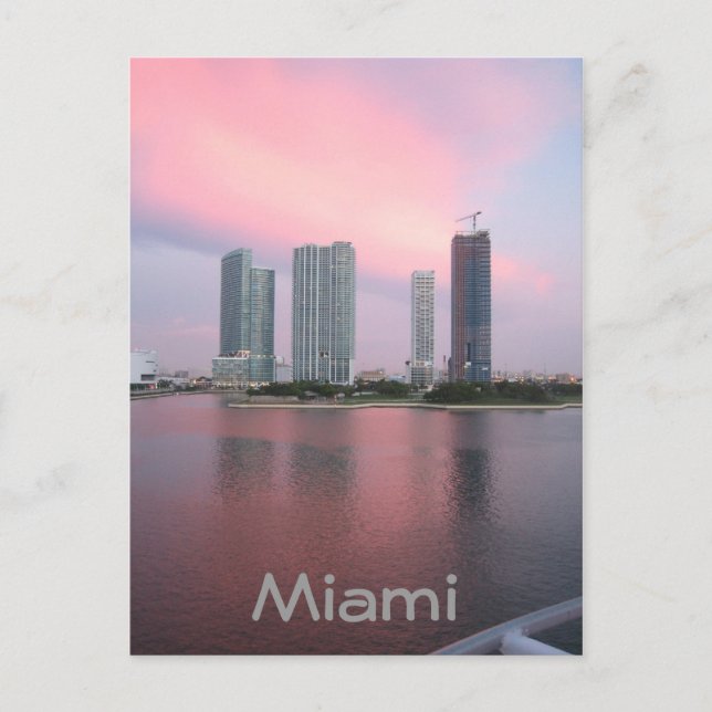 Soluppgång i Miami Vykort (Framsida)