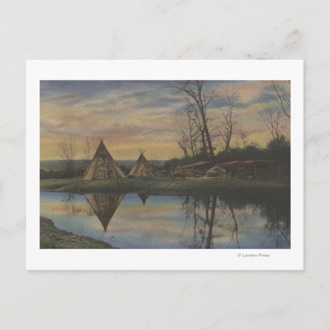 Soluppgång i nordvästra Indien Vykort (Framsida)