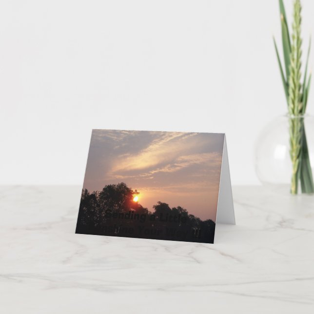 SOLUPPGÅNG i NY, Kort (Framsida)