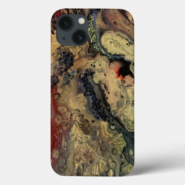 Soluppgång i ökenmålningen i sandtoner (Baksida)