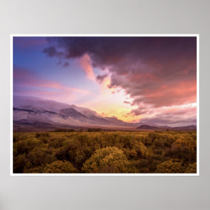 Soluppgång i Owens Valley Poster