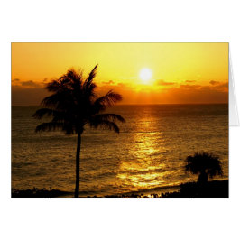 Soluppgång i Paradise Hälsningskort