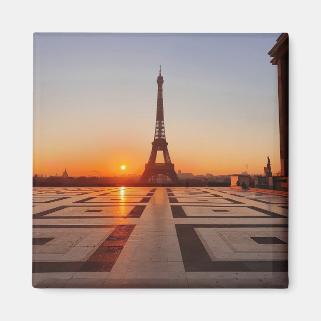 Soluppgång i Paris Magnet (Framsidan)