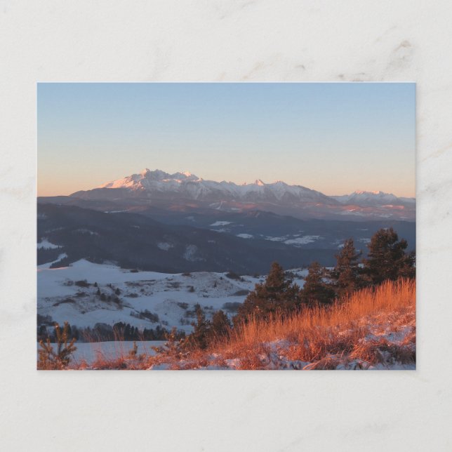 Soluppgång i Pieniny Vykort (Framsida)