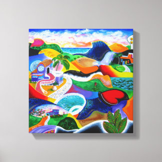 Soluppgång i Puerto Rico Canvastryck