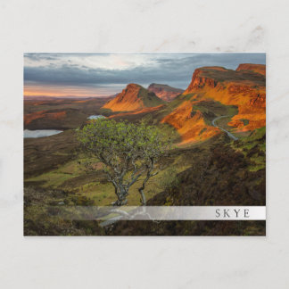 Soluppgång i Quiraingberg på Skye, Skottland Vykort