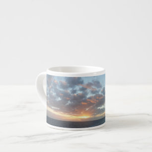 Soluppgång i Sea I Pastel-Sjölandskapet Espressomugg