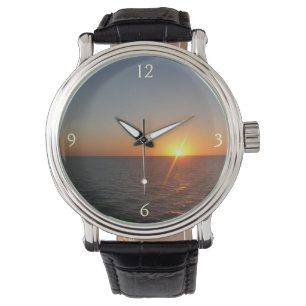 Soluppgång i Sea III Ocean Horizon-Sjölandskapet Armbandsur