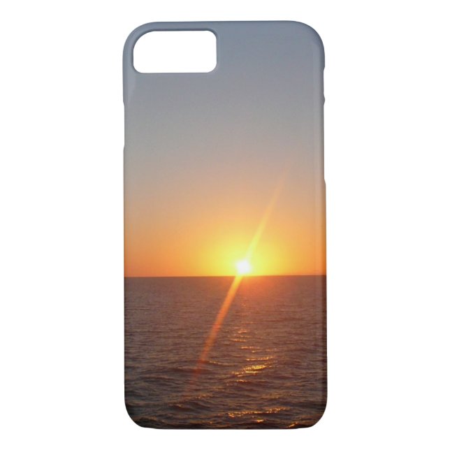 Soluppgång i Sea III Ocean Horizon-Sjölandskapet Case-Mate iPhone Skal (Baksida)