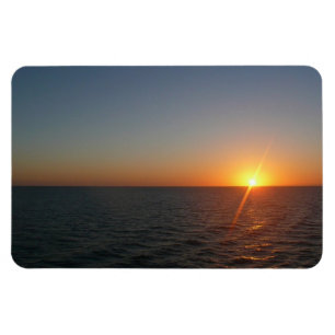Soluppgång i Sea III Ocean Horizon-Sjölandskapet Magnet