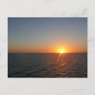 Soluppgång i Sea III Ocean Horizon-Sjölandskapet Vykort
