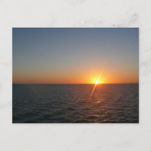 Soluppgång i Sea III Ocean Horizon-Sjölandskapet Vykort