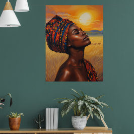 Soluppgång i Serengeti Poster