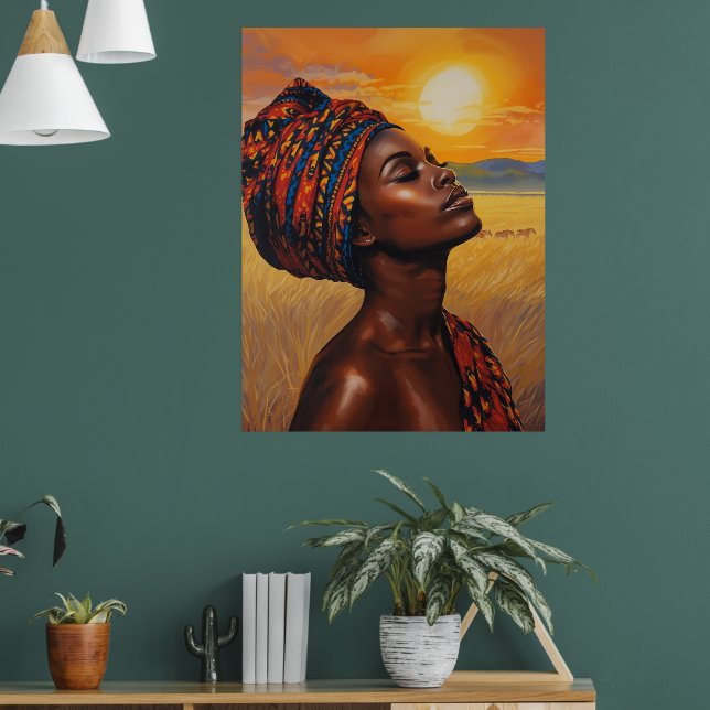 Soluppgång i Serengeti Poster (Vardagsrum 1)