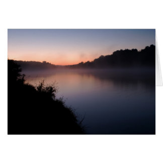 Soluppgång i Sjö Shenandoah Hälsningskort