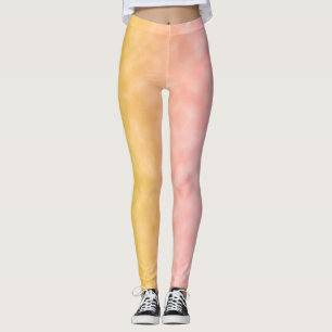 Soluppgång i sockervaddshimlar leggings